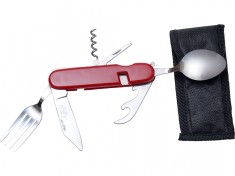 Briceag multifunctional cu tacamuri si husa Joker foto