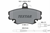 Set placute frana TEXTAR 2146304