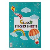 Bloc H&acirc;rtie Autoadezivă Multicolor, A4, Glase, 8 File, 165-170gsm, Oem