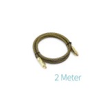 Cablu optic Toslink placat cu aur HQ-Lungime 2 Metri