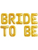 Baloane Folie Aurii BRIDE TO BE - 340x40 cm