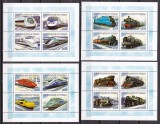 Ciad 2001 trenuri MI 2188-2207 10 blocuri MNH, Nestampilat