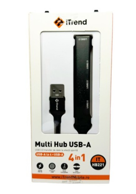Hub Usb 4 Porturi iTrend Usb 3.0 Usb 2.0