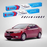 Cumpara ieftin Ștergătoare Kia Cerato II TD Sedan 2008-2014 | Set Față Flat Premium &ndash; TeamCar&reg;