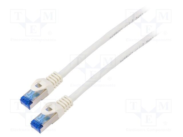 Patch cord S/FTP 6a CCA LSZH alb 20m 26AWG LANBERG