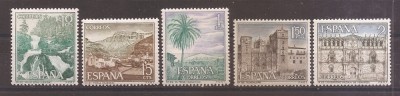 Spania 1966 - Obiective turistice, MNH foto