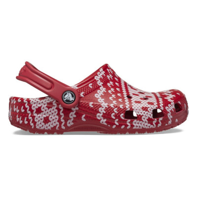 Saboti Crocs Toddler Classic Holiday Sweater Clog Multicolor - Multi foto