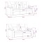 Set de canapea 2 pcs Negru Piele artificiala - 8