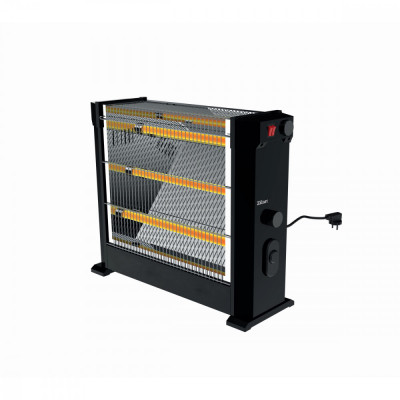 Radiator electric Zilan ZLN6845 Negru, putere 2250W, 3 rezistente, termostat ajustabil foto