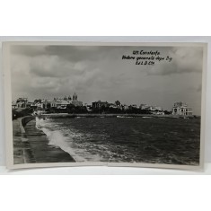 CONSTANTA , VEDERE GENERALA DE PE DIG INSPRE CAZINOU SI PIATA OVIDIU , CARTE POSTALA , INTERBELICA
