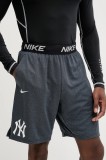 Nike pantaloni scurți de antrenament New York Yankees culoarea gri, 015E-11L5-NK-HVB