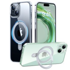 Husa pentru iPhone 15 - Torras Ostand Series - Clear