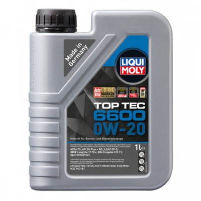 Ulei de motor Liqui Moly Top Tec 6600 0W-20 1 litru foto