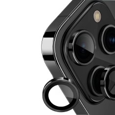 Folie camera foto compatibila apple iphone 15 pro max, 9h anti explozie securizata, space black foto