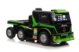 Masinuta electrica Mercedes XMX622B, 2 x 45 W, LED/LCD/MP4/MP3/USB, Plastic/Piele, 109x72x67 cm, Negru/Verde, Lean 4246