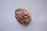 Insigna Academia Tehnica Militara, moderna, versiunea aurita, impecabila