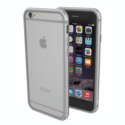 Husa Bumper Silicon Apple iPhone 6 iPhone 6s&amp;nbsp;Silver foto