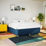 VidaXL Cadru de pat fără saltea, albastru, 180x200 cm, textil