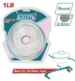 Fir taietor rotund TOTAL 2.0 mm, 120 m pentru motocoasa si trimmer