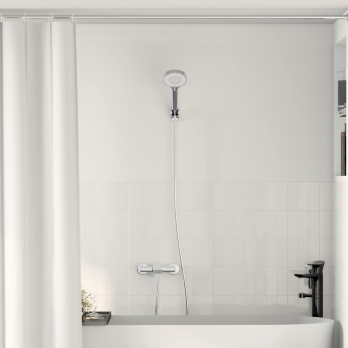 vidaXL Set de cap de duș Crom G 1 / 2 inci Alamă 42023396