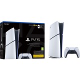 Consola Sony PS5 (PlayStation 5), E-Chassis, Slim, DIGITAL Edition 825GB, Alb