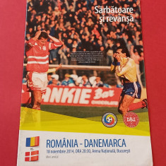 Program meci fotbal ROMANIA - DANEMARCA (18.11.2014)