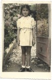 P2771N Fetiță, fotografie colorizată, Rom&acirc;nia, perioada interbelică