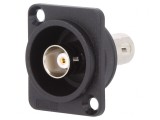 Adaptor BNC Soclu Plastic 50&Omega; Negru