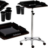 Asistent de coafor cu cărucior pe roți pentru vopsire T0182-1 masă pe trepied pentru salonul de &icirc;nfr