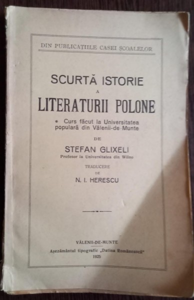 Stefan Glixeli - Scurta Istorie a Literaturii Polone