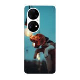 Husa compatibila cu Huawei Nova Y70 model Curious dog, Silicon, TPU, Viceversa, Transparent, Carcasa