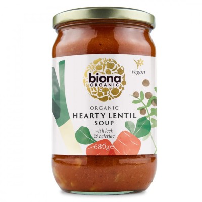 Supa de linte cu legume, bio, 680g, Biona foto