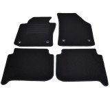 Covorase mocheta VW Touran 05/2003- cu fixare in podea OVALA Negru, set de 4 bucati