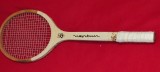 Racheta tenis camp din lemn REGHIN NEPTUN alba - lungime 68.5 cm ( necesita grip )