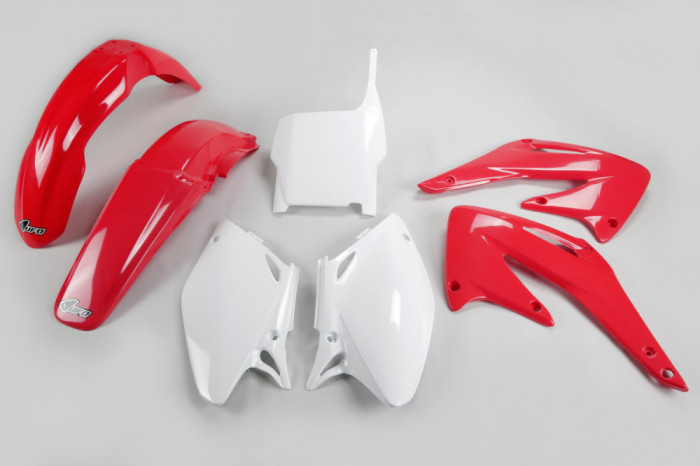 Kit plastice Honda CRF 450 2004, culoare alb/rosu, OEM Cod Produs: MX_NEW HOKIT107999