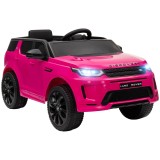 AIYAPLAY Mașină Electrică Copii cu Licență Land Rover Discovery, cu Faruri, Claxon și Centură, din Plastic și Metal, 106x65,5x51 cm, Roz | Aosom Roman