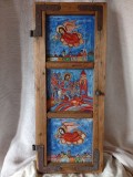 Sf Gheorghe - triptic de icoane pe sticla Transilvania