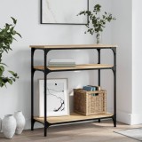 vidaXL Măsuță consolă, stejar sonoma, 75x29x75 cm, lemn prelucrat