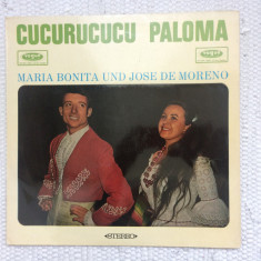 maria bonita jose de moreno cucurrucucu paloma disc vinyl lp muzica latino latin