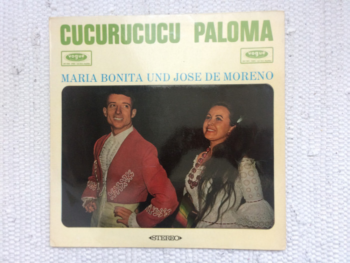 maria bonita jose de moreno cucurrucucu paloma disc vinyl lp muzica latino latin