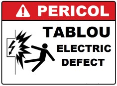 Placuta pentru tablou electric defect foto