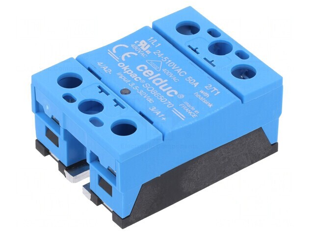 Releu Semiconductor 50A 1-fazat 24-510VAC