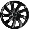 Set 4 Capace Roti 17 inch, Stig Negru Lucios Compatibil Cu SsangYong, Autohelix MSA