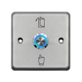 Buton de iesire cu LED, incastrabil, din otel inoxidabil, VIANS