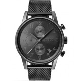 Boss Navigator 1513674, Ceas Bărbați 44mm Mecanism Baterie cu Brățară Din Metal Neagră