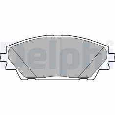 DELPHI LP2701 set placute frana,frana disc foto