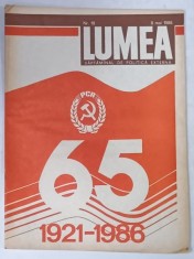 LUMEA , SAPTAMANAL DE POLITICA EXTERNA , NR. 19 , 8 MAI 1986 foto