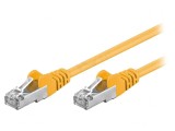 Cablu de rețea ecranat galben 7.5m F/UTP Cat 5e, Goobay