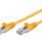 Cablu de rețea ecranat galben 7.5m F/UTP Cat 5e