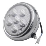 Far LED Rotund 5 Inch pentru Scuter Electric, Moto, Citycoco și Harley &ndash; Iluminare 12V-80V